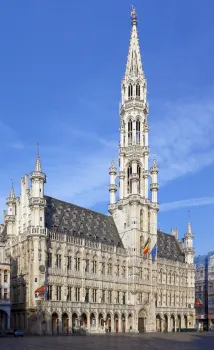 Brussels Town Hall, east elevation