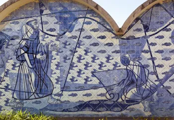 Church of Saint Francis of Assisi, detail of the azulejo-tiles back wall