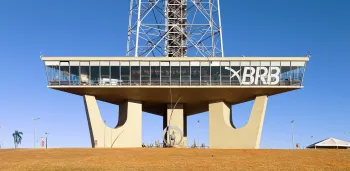 TV Tower of Brasília, lower concrete structure (east elevation)