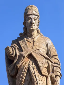 Sanctuary of Bom Jesus de Matosinhos, detail of the statue of the prophet Amos