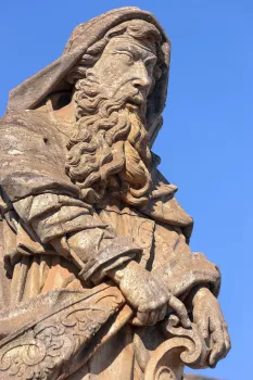 Sanctuary of Bom Jesus de Matosinhos, detail of the statue of the prophet Isaiah