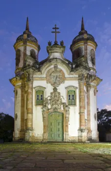 Church of Saint Francis of Assisi of Ouro Preto, in the evening