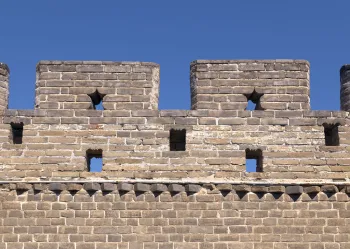 Badaling Great Wall, masonry detail of the second southern tower