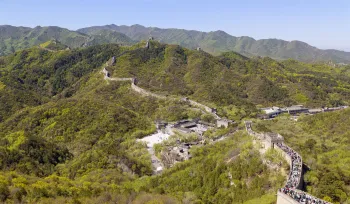 Badaling Great Wall, view from the northern to the southern section