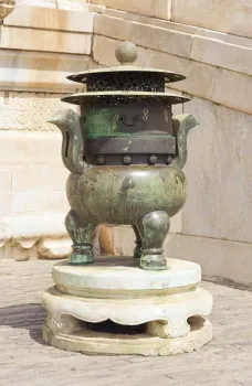 Forbidden City, Hall of Supreme Harmony, incense burner