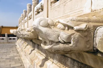 Forbidden City, Hall of Supreme Harmony, gargoyles of the marble terrace