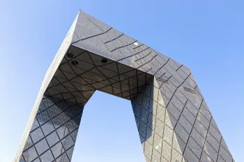 CCTV Headquarters, overhang (southwest elevation)