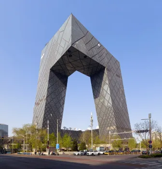 CCTV Headquarters, southwest elevation