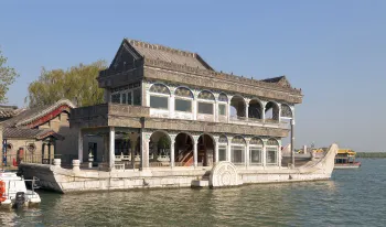 New Summer Palace, Marble Boat (Qingyan Boat), west elevation