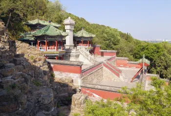New Summer Palace, temple complex of the Longvity Hill and Kunming Lake Stele and the Revolving Sutra Pavilions