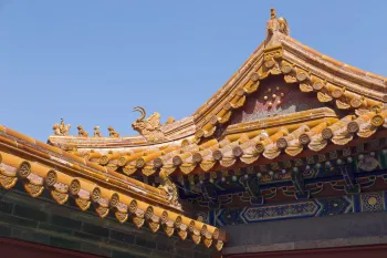 New Summer Palace, Four Great Regions Complex, roof detail of the Southern Continent Pavilion