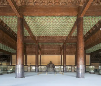Ming Changling Mausoleum, Hall of Blessing and Grace (Ling'en Hall), interior