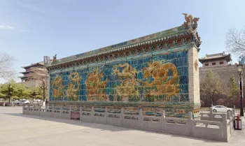Datong Five-Dragon Wall, northwest elevation