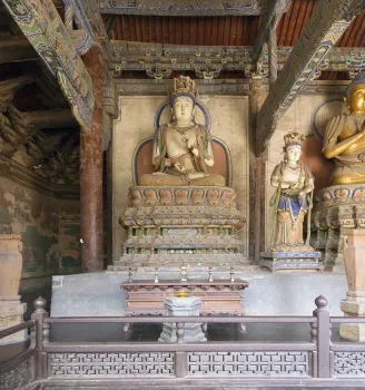 Shanhua Temple, Hall of Three Sages (Sansheng Hall), interior