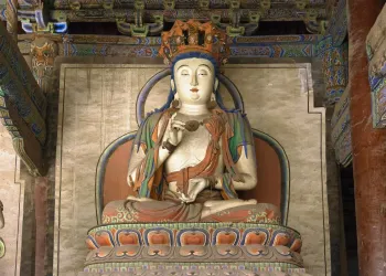 Shanhua Temple, Hall of Three Sages (Sansheng Hall), statue