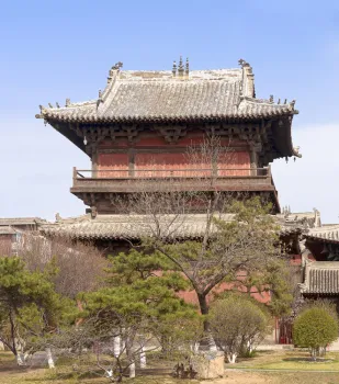 Shanhua Temple, Puxian Pavilion, west elevation