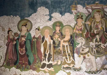 Shanhua Temple, Wenshu Pavilion, wall paintings