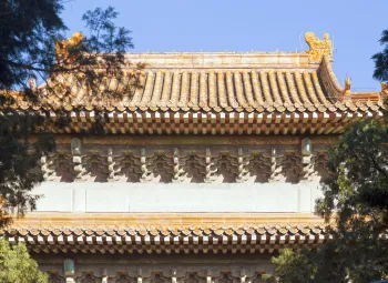 Ming Dingling Mausoleum, Soul Tower, roof (northwest elevation)