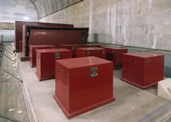 Ming Dingling Mausoleum, Underground Palace, coffin chamber