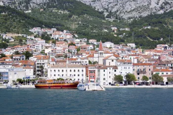 Makarska old town, harbour
