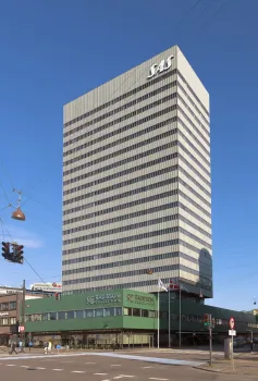 SAS Royal Hotel, southeast elevation