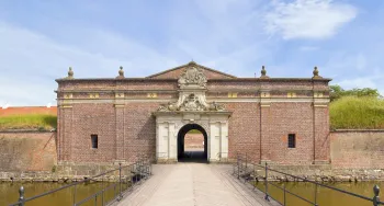 Kronborg Castle, Crownwork Gate, west elevation