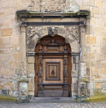 Kronborg Castle, door of the Trumpeter's Tower