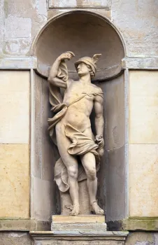 Kronborg Castle, Mercury statue of the main portal