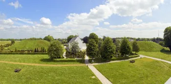 Jelling Church between Northern and Southern Mound