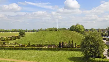 Northern Jelling Mound, west elevation