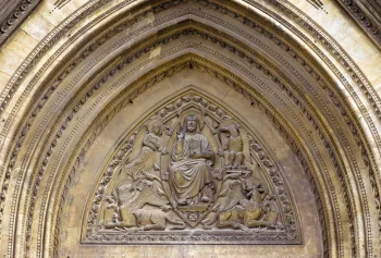 Church of Saint Baudilus, tympanum of the main portal