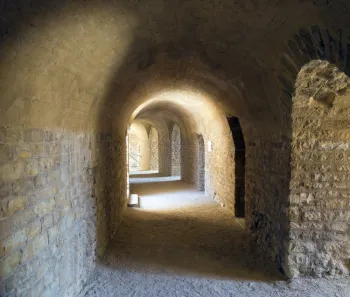 Roman Theatre of Orange, access passage below the seating (vomitorium)