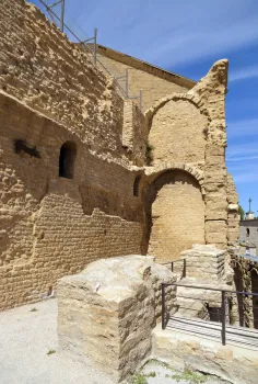 Roman Theatre of Orange, remains of the outer walls of the seating