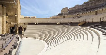 Roman Theatre of Orange, semicircular seating (cavea)