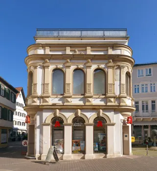 Pharmacy Lion, south elevation