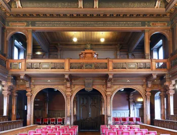 Old University of Heidelberg, Assembly Hall, entrance and matroneum