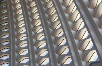House of Worship of Europe, inner view of the dome, structure detail