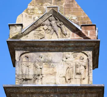 Igel Column, upper southern relief and pediment