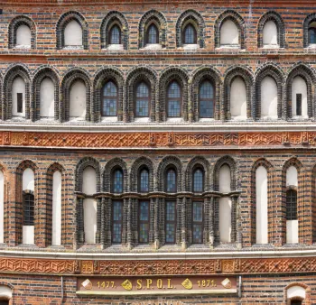 Holsten Gate, facade detail of the city side