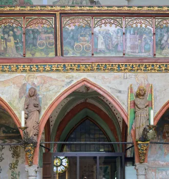 Holy Spirit Hospital, detail of the rood screen