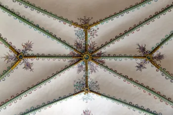 groined vault with ceiling paintings