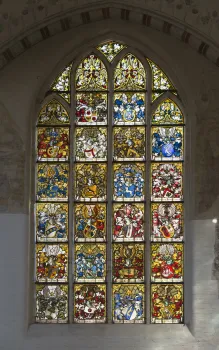 Holy Spirit Hospital, stained glass window