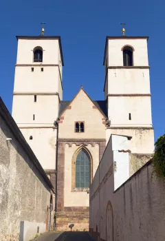St. Andrew’s Abbey, St. Andrew’s church, choir towers (southeast elevation)