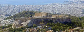 Acropolis of Athens, view from Mount Lycabettus