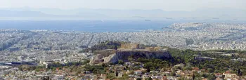 Athens and Piraeus, view from Mount Lycabettus