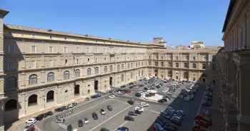 Vatican Museums, Belvedere Courtyard, southeast elevation