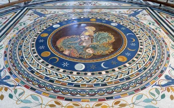 Vatican Museums, Pius-Clementine Museum, Greek Cross Gallery, Mosaic of Athena