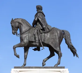 Equestrian Statue of Count Gyula Andrássy, east elevation