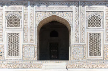 Itimad-ud-Daulah Tomb, mausoleum, facade detail