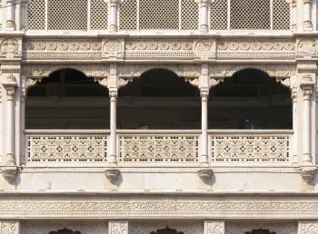 Mahavira Bhawan, facade detail
